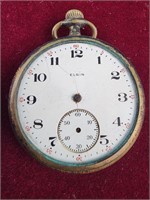 Vintage Elgin Open Face Pocket Watch, missing