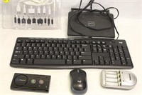 Keyboard, Mouse, D-Link Electronics Lot
