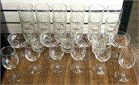 28 Pieces! Glassware Set of Glasses and Cups