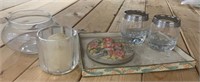 Miscellaneous Glass and Home Deco Lot 6 Pieces