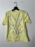 Vintage Cats in a Tree Shirt Unworn Yellow