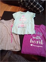 Girls champion shirts lot of 3 size 10/12