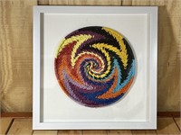 Brilliantly Colorful Woven Wall Art Picture