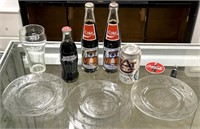 2 Auburn Coke Bottles, 1 Auburn Can Cola, 3 Coke