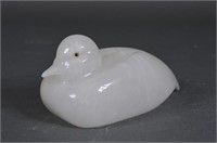 Blane Carved Stone Duck