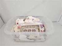 Bin of Misc Stamps