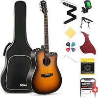Donner 36" Acoustic Guitar for Adult Beginners - C