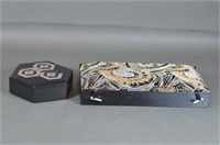 2 Oriental Themed Jewelry Boxes