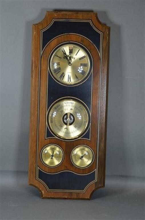 Wall Mount Clock Tower Thermometer