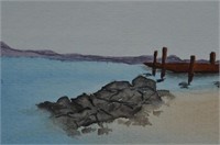 Watercolor Painting - Seascape