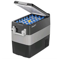 12V 53 Quart (50L) Portable Refrigerator(grey/blac