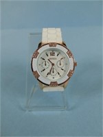 Geneva White Watch Copper Accents