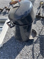 Charcoal water smoker w/ cover