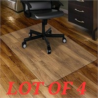 LOT OF 4 - Transparent Chair mat for Hard Floor Pr