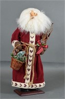 Wooden Santa With Robe