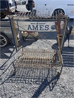 Vintage Ames yard tool organizer