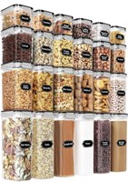 FOOD STORAGE CONTAINERS, 30 PC- ASSORTED SIZES,