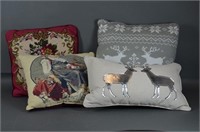 4 Christmas Décor Pillows