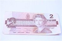 $2 Canada Dollar Bill