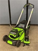 Greenworks Pro Electric Self Propelled Lawnmower