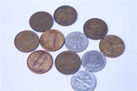 1930's 40's Canada US Coin Lot
