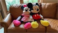 Plush Mickey and Minnie