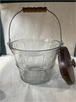 Glass ice bucket