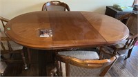 Game Table with 4 Chairs 70 long with leaf