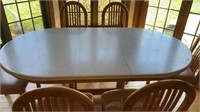 72 inches Oblong Table and 6 Chairs (most chair