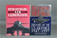 2 Air Force Books - Beyond the Wild Blue & Air Com