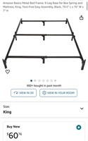 Metal bed Frame (Open Box)