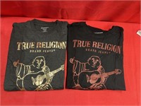 Lot of 2- Men’s True Religion T-Shirts, Large