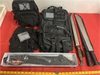 Tactical Bags & Knives