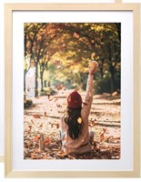 WOODEN POSTER FRAME (BROWN AND WHITE) 17.5 X 24.5