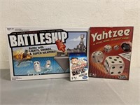 Battleship, Yahtzee, & Monopoly Card Game
