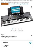 Keyboard Piano (Open Box, Powers On)