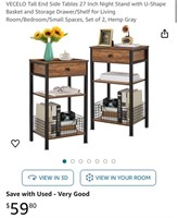 Tall End Tables (Open Box)
