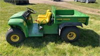 John Deere Gator 4x2 Dump Bed. Runs needs carb