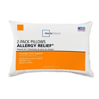 WFF1627  Mainstays Allergy Relief Pillow - 2 Pack
