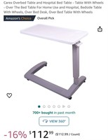 Hospital Bed Table (Open Box)