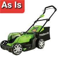 Greenworks, 48V 17" Lawn Mower, LME367, Green