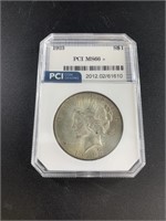 1923 Silver Peace dollar MS66+ by PCI