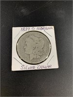 1889 O Morgan Silver dollar condition is around F1