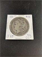 1882 Carson City Morgan silver dollar VF20 or 25,