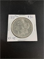 1878 Second Reverse Morgan silver dollar XF detail