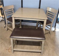 Dinette Table 2 Chairs and 1 Bench