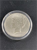 1923 D silver Peace dollar