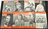 (8) LIFE Magazines from 1938 Aug - Nov