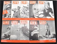 (10) LIFE Magazines from 1939 Sept - Dec