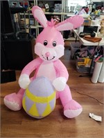 Airblown Bunny w/ Eggs 4ft electric tall works